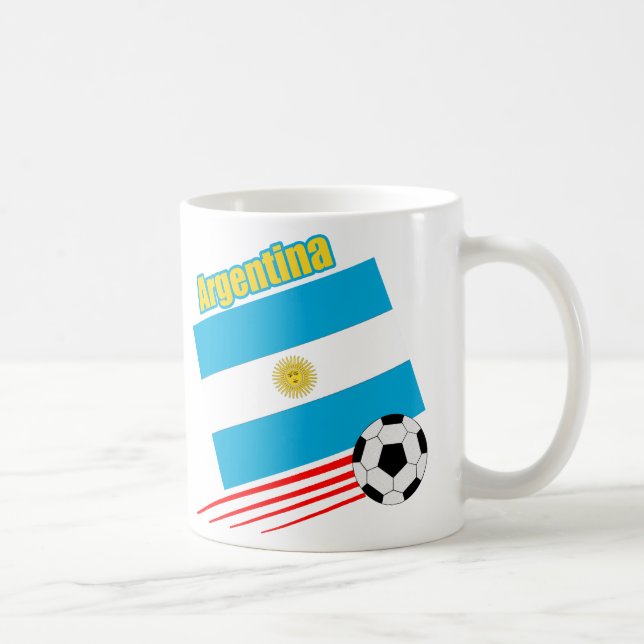 Caneca De Café Equipe de futebol de Argentina (Direita)