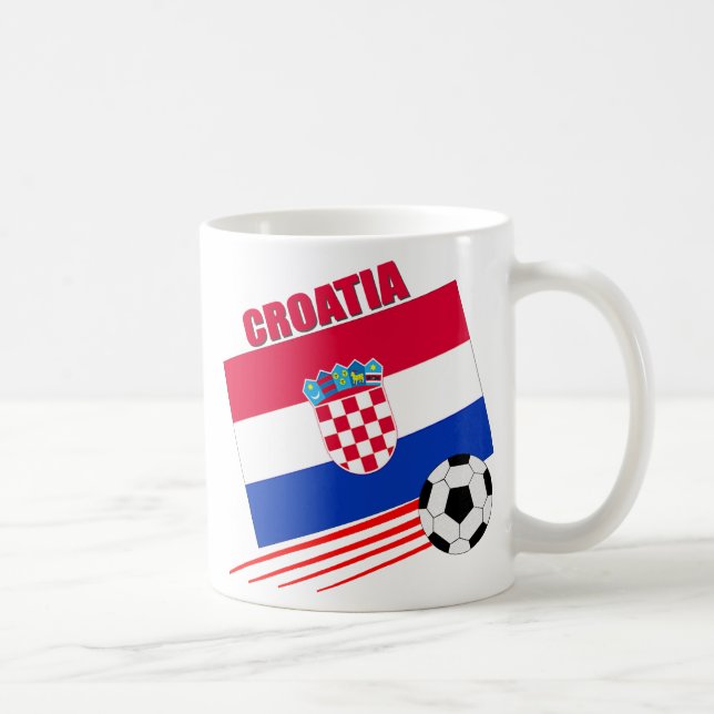 Caneca De Café Equipe de futebol de Croatia (Direita)