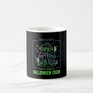 Caneca De Café Equipe de Halloween Faifa Senits Neon Assustador V