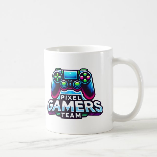 Caneca De Café Equipe de jogadores Pixel - Futuro jogador Pro (Direita)