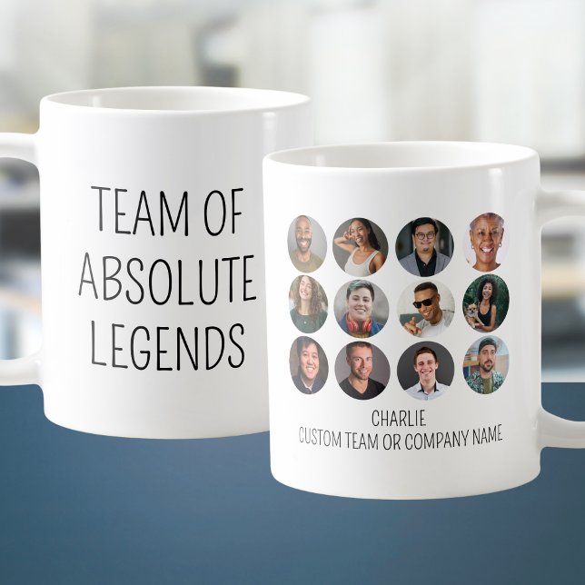 Caneca De Café Equipe De Legendas Absolutas 12 Foto (Team Of Absolute Legends 12 Photo Coffee Mug
)