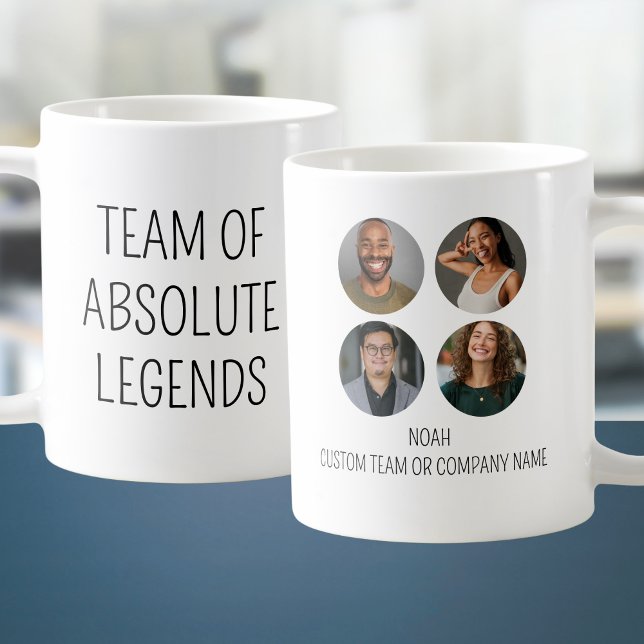 Caneca De Café Equipe De Legendas Absolutas 4 Escritório De Colab (Team Of Absolute Legends 4 Photo Coworker Office Coffee Mug
)