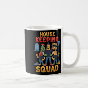 Caneca De Café Equipe de Limpeza das Famílias Funcionarios