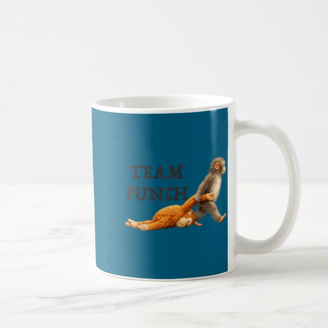 Caneca De Café Equipe de macaco bebê soca meme de macaco engraçad (Direita)