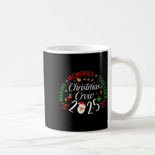 Caneca De Café Equipe de Natal 2025 Criando Memórias Juntos Famíl