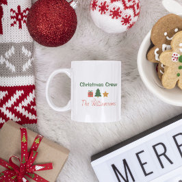 Caneca De Café Equipe de Natal Família Personalizada Férias