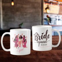 Equipe de noiva fofa personalizada damas de honra 