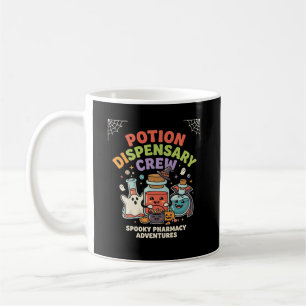 Caneca De Café Equipe de Poção de Farmácia de Halloween