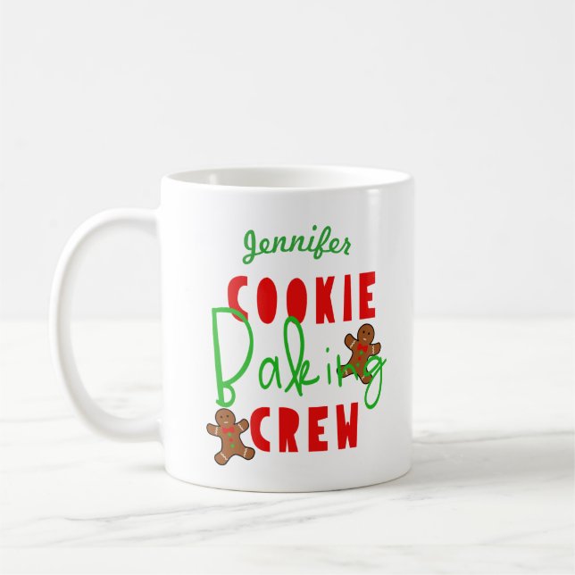 Caneca De Café Equipe de Preparação de Biscoitos Diversão Culinár (Esquerda)