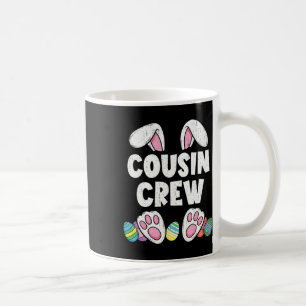 Caneca De Café Equipe de Primos Coelho de Páscoa Família Correspo