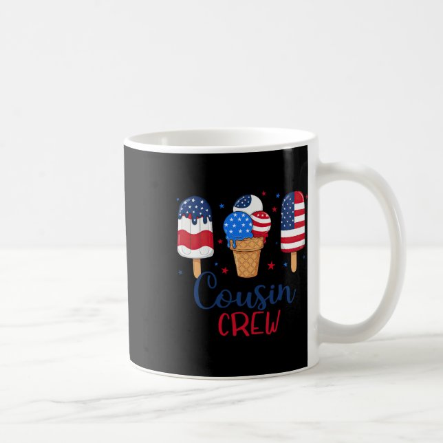 Caneca De Café Equipe de Primos Combinando Picolé Americano do Di (Direita)