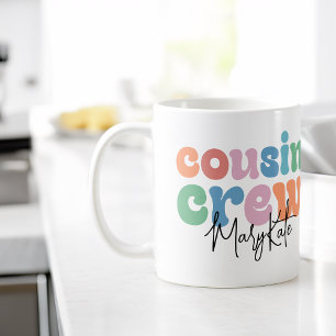 Caneca De Café Equipe de Primos Groovy Personalizada