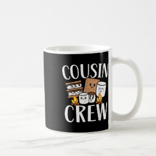 Caneca De Café Equipe de Primos Viagem de Acampamento 2024 Grupo
