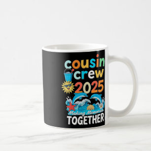 Caneca De Café Equipe de Primos Viagens Familiares 2025 Combinand