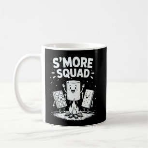 Caneca De Café Equipe de S'mores Acampamento Fogueira Fofa Marshm