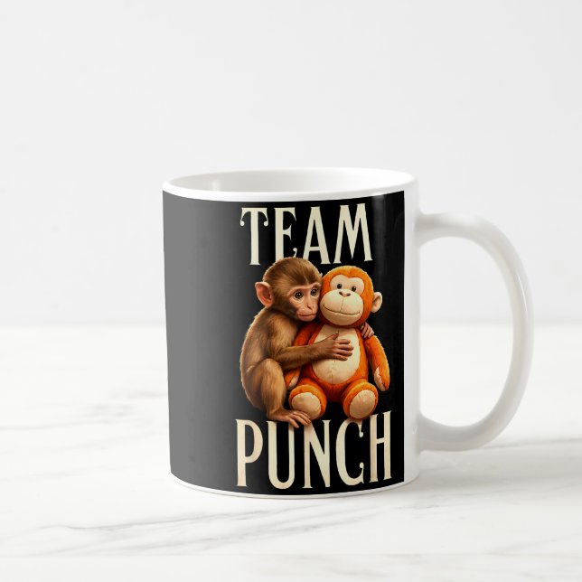 Caneca De Café Equipe de soco de macaco bebê dá soco  (Direita)