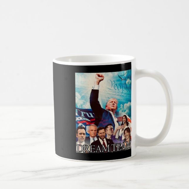 Caneca De Café Equipe de Sonhos Trump 2024 (Direita)