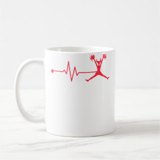 Caneca De Café Equipe de Torcida Torcedora Batimento Cardíaco Apl