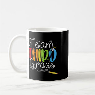 Caneca De Café Equipe de Volta às Aulas Terceira Série 3º Profess