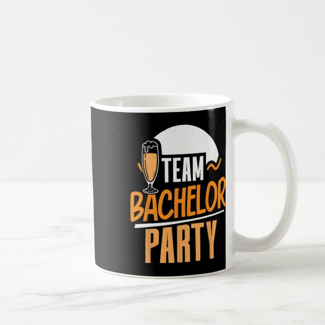 Caneca De Café Equipe Despedida de Solteiro Noiva Noivo  (Direita)
