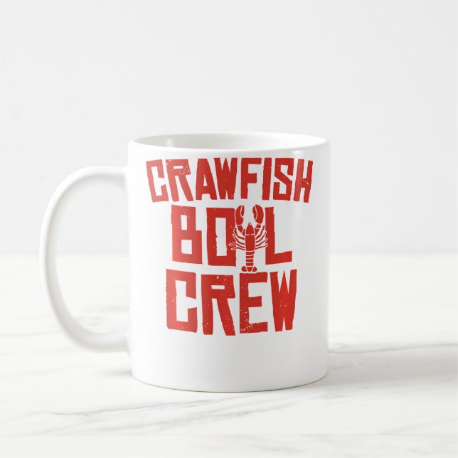 Caneca De Café Equipe Divertida de Boil de Lagostim (Esquerda)