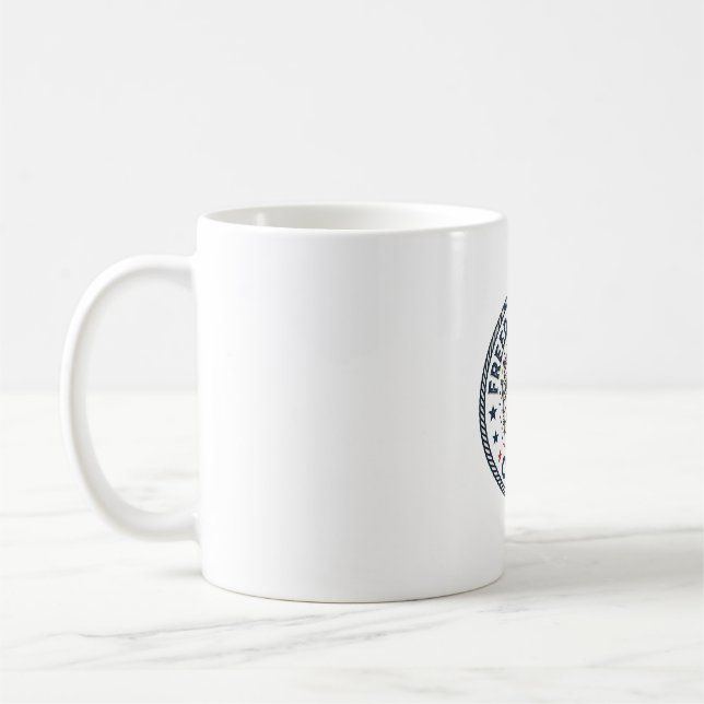 Caneca De Café Equipe do Desfile da Liberdade Patriótico Camisa d (Esquerda)
