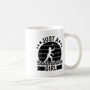 Caneca De Café Equipe Do Jogador De Badminton - Encoste Apenas Um
