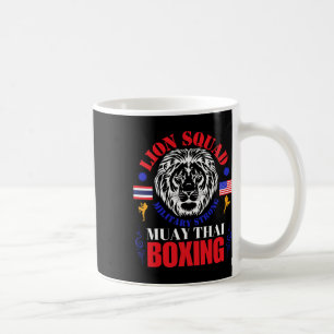 Caneca De Café Equipe do Leão Tailândia Kickboxing Muay Thai Mma 