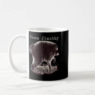 Caneca De Café Equipe do Lixo Engraçado do Guaxinim Jimothy Mascu