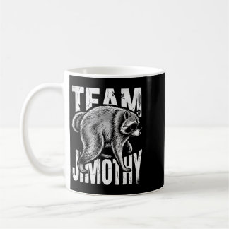 Caneca De Café Equipe do Lixo Engraçado do Guaxinim Jimothy Mascu