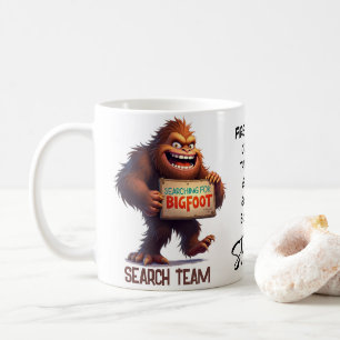 Caneca De Café Equipe Feliz de Busca do Sasquatch Pé-Grande
