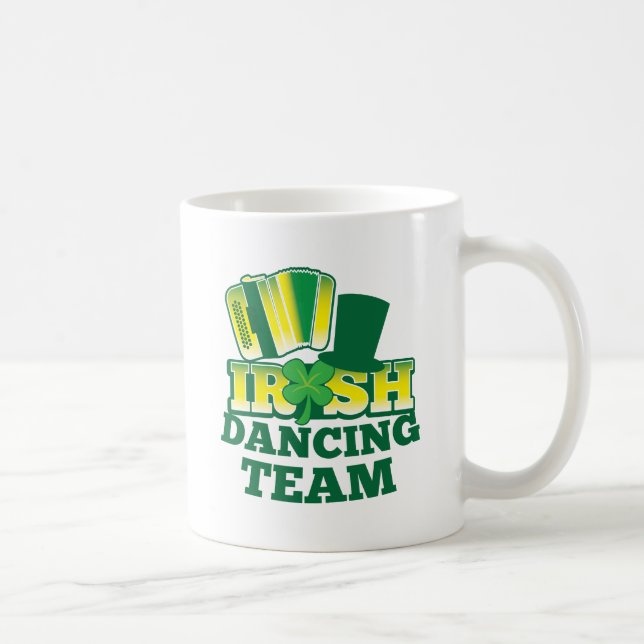 Caneca De Café EQUIPE irlandesa da dança (Direita)