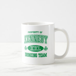 Caneca De Café Equipe irlandesa do bebendo de Kennedy