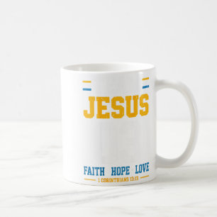 Caneca De Café Equipe Jesus Fé Esperança Amor Família Corresponde