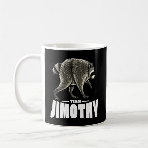 Caneca De Café Equipe Jimothy Guaxinim Viral Engraçado