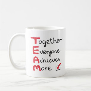 Caneca De Café EQUIPE - Juntos, Todos Conseguem Mais