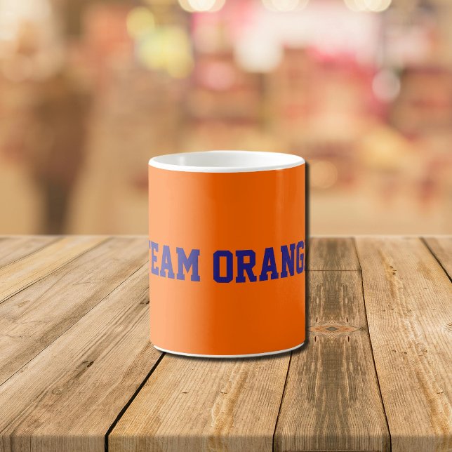 Caneca De Café Equipe Laranja (Criador carregado)