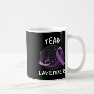 Caneca De Café Equipe Lavanda para Conscientização do Câncer Dia 
