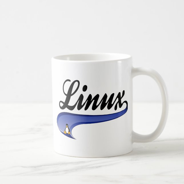 Caneca De Café Equipe Linux (Direita)