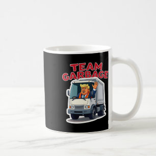 Caneca De Café Equipe Lixo Engraçado Trump Dirigindo Um Caminhão