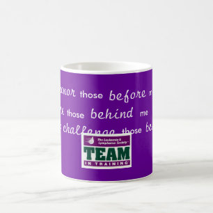 Caneca De Café Equipe no treinamento - a honra, inspira, desafia