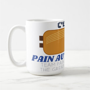 Caneca De Café Equipe Pain au Chocolat Debate Francês Pain au Mug