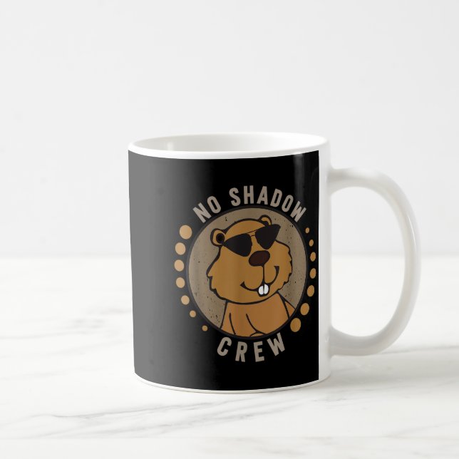 Caneca De Café Equipe Sem Sombra Tripulação Dia da Marmota  (Direita)