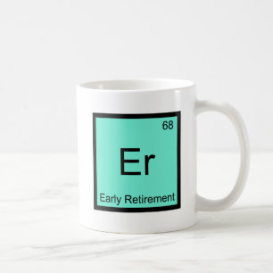 Caneca De Café Er - Camiseta Símbolo do Elemento Químico de Apose