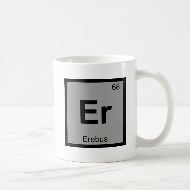 Caneca De Café Er - Símbolo de Mesa Periódica de Química Grega Er (Direita)