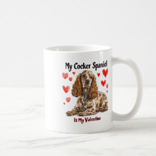 Caneca De Café Er Spaniel é meu namorado no dia dos namorados Don