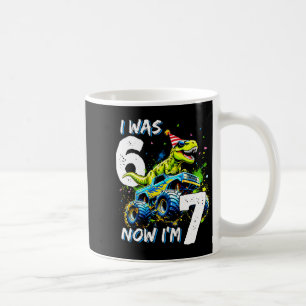 Caneca De Café Era 6 Agora Eu Tenho 7 Anos de Idade Aniversário 6
