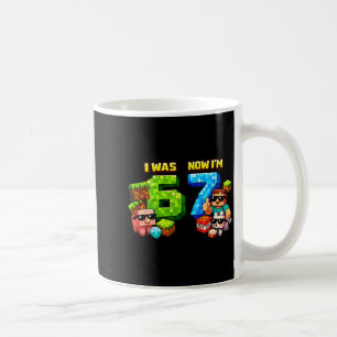 Caneca De Café Era arte de jogo de pixel de 6 7 meme festa de ani