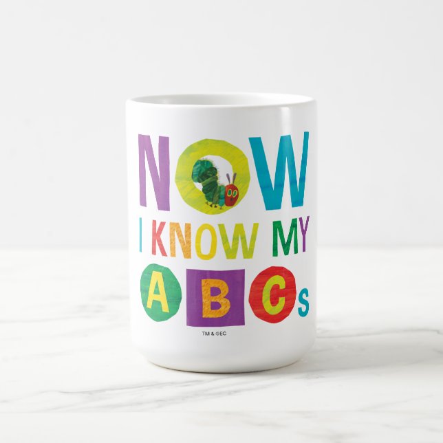 Caneca De Café Eric Carle Agora Conheço meus ABCs (Centro)