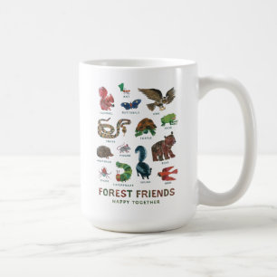 Caneca De Café Eric Carle Amigos da Floresta Felizes Juntos